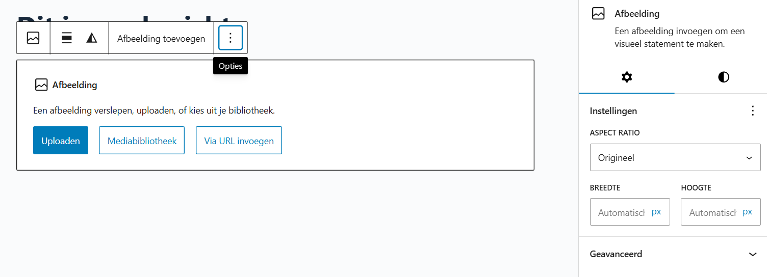 Afbeelding toevoegen in WordPress