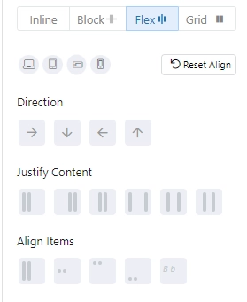 Greenshift flexbox