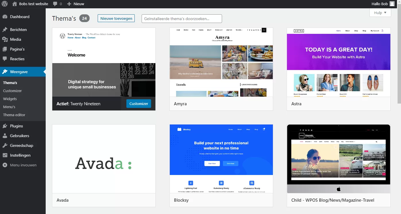 WordPress thema's
