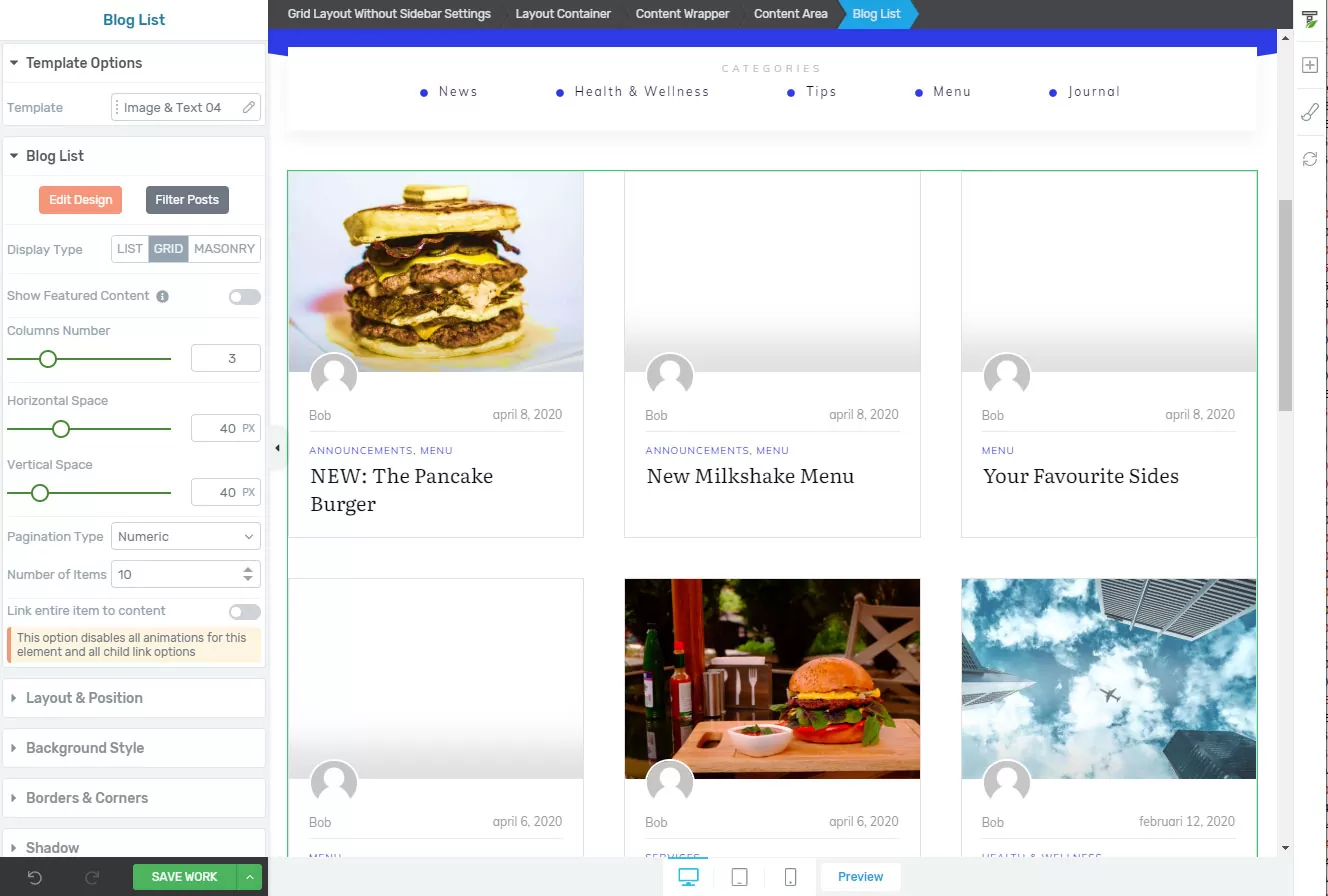 Thrive theme builder templates
