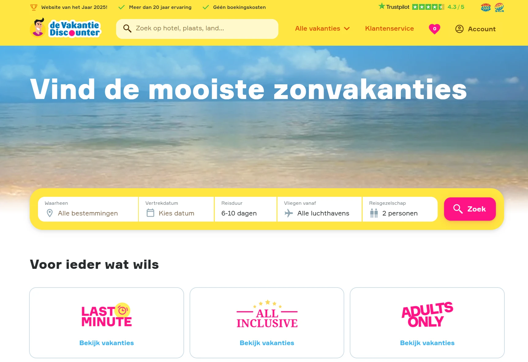 Een gele achtergrond voor je website is erg heftig vakantie website geel